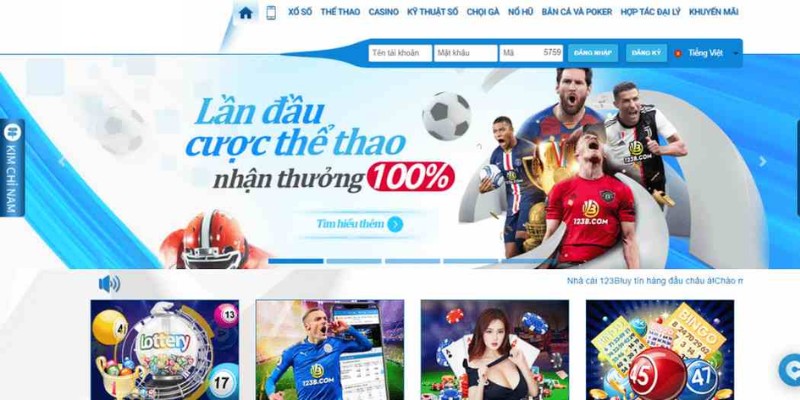 Truy cập website chính thức để đăng ký 123B