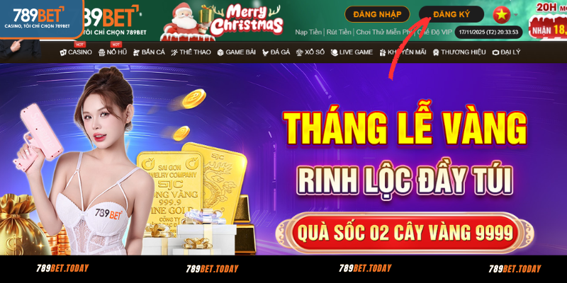 Bước 1: Truy cập giao diện chính 789BET