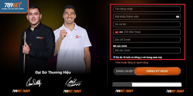 Bước 2: Khai báo thông tin 789BET yêu cầu