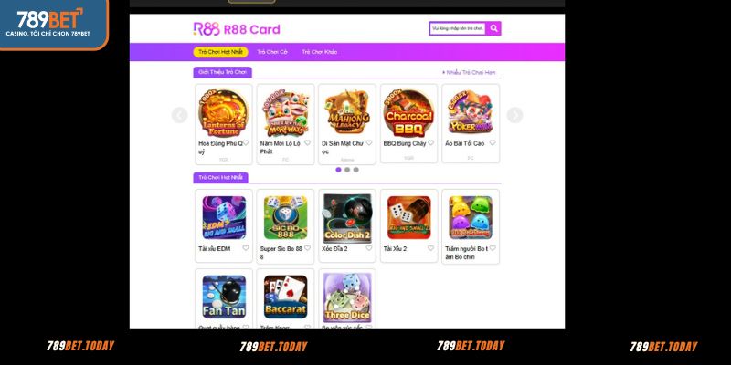 Các sảnh cược game bài tại 789BET