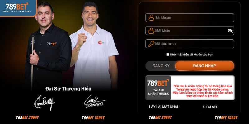 Đăng nhập 789BET cá cược trên máy tính